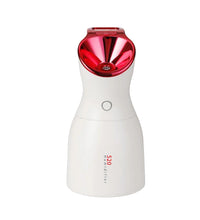 White and red humidifier on a white background