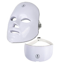 A rechargeable photon beauty mask designed for brightening and skin rejuvenation in a family setting.