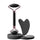 Facial roller and gua sha tool with packaging on a dark background