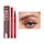 Qibest liquid eyebrow pencil with packaging and an application example on a white background