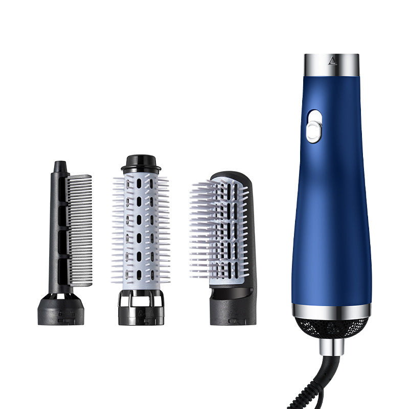 Detachable round blow dryer brush attachment for creating volume and soft curls.