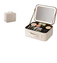 Included bonus gifts: makeup brush organizer and USB charging cable for mirror