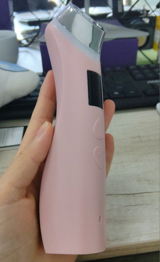 Sleek black facial lifting wand with a Type-C charging port for modern skincare routines.