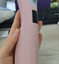 Sleek black facial lifting wand with a Type-C charging port for modern skincare routines.