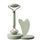 Contoured quartz gua sha plate for gentle facial muscle relaxation.