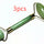 Green jade roller with gold accents on a white background, labeled '3pcs'.