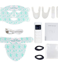 Collection of beauty mask and related items on a white background