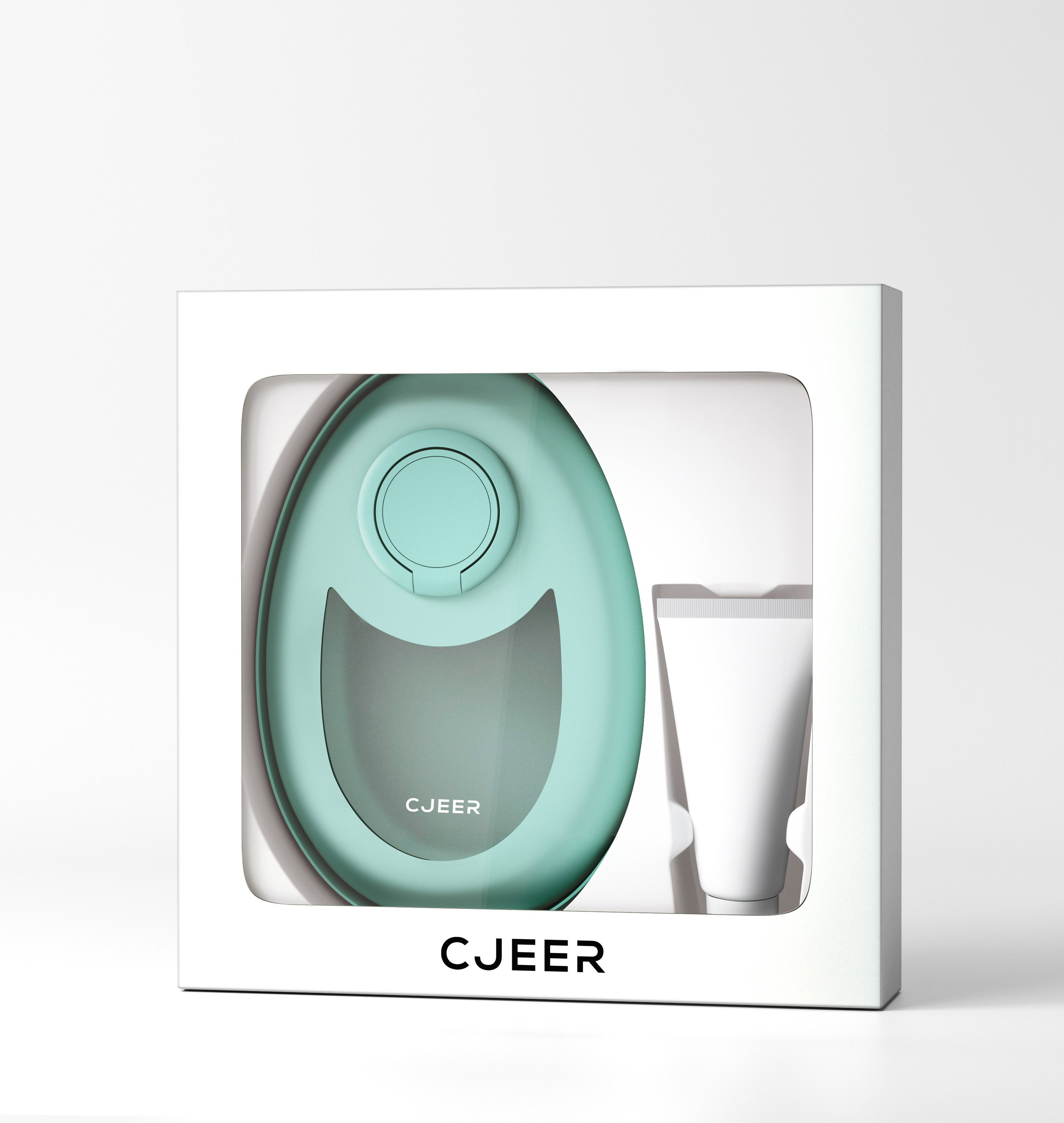 Mint green product in a white box with 'Cjeer' branding on a light gray background