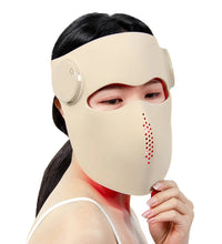 Front view of the advanced red LED light therapy face mask