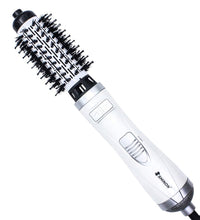 High-density styling bristles on the rotating hot air brush designed to add volume and shine.