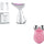 A professional neck massager showing the 3-color LED light therapy mode for skin rejuvenation.