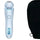 Full product set including the electric shaver, exfoliating glove, and premium travel pouch.